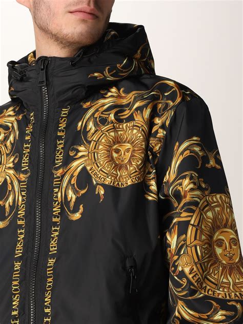 giacca con zip versace uomo|VERSACE.